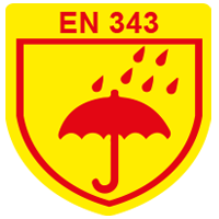EN343 : La norma EN 343 è uno standard europeo che definisce i requisiti degli indumenti di protezione contro pioggia, neve, nebbia e umidità.