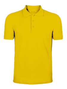 Polo unisex manica corta 180 Piquè — Giallo