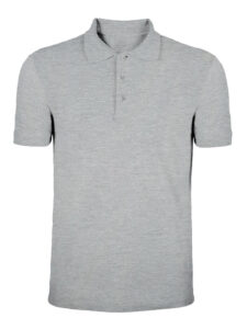 Polo unisex manica corta 180 Piquè — Grigio